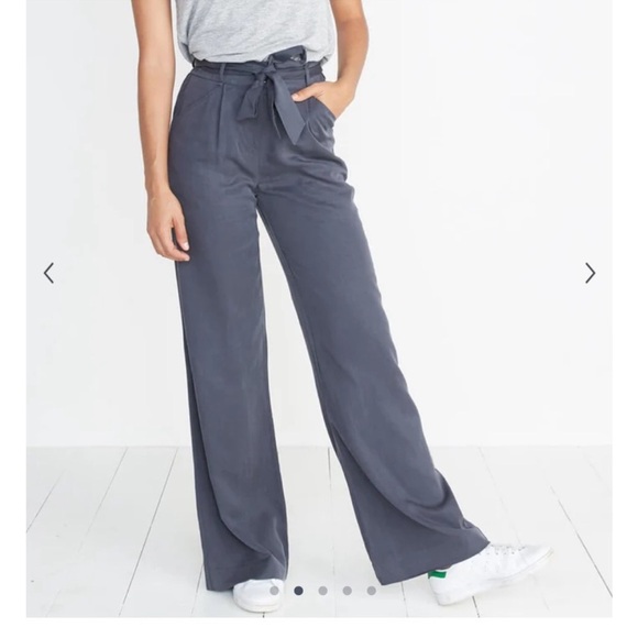 Marine Layer XS Ivy Wide Leg Pant in Faded Black - Picture 1 of 5